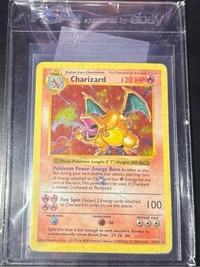 Charizard 4/102 Shadowless Base Set Rare Original WOTC HoloFoil 1999 released MP